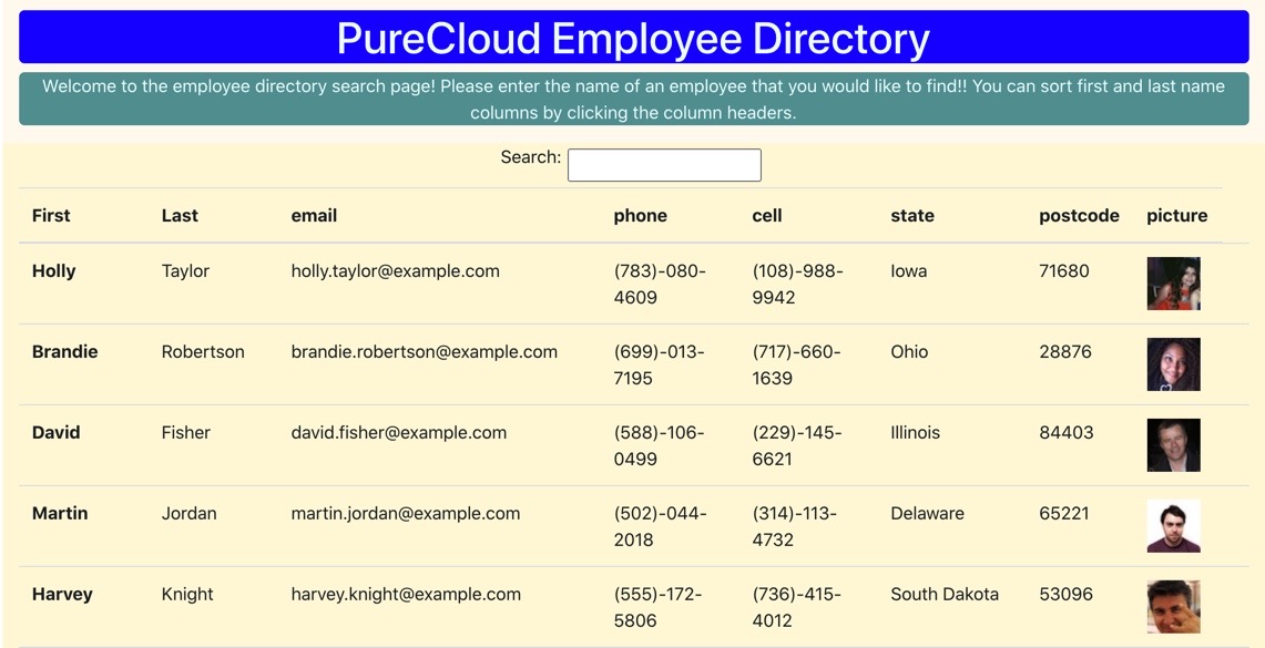 employee directory app link